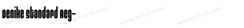 Denike Standard Reg字体转换